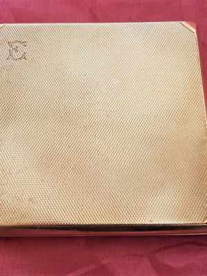 Ασημένια 900 χειροποίητη ταμπακιέρα vintage Made in England 1932