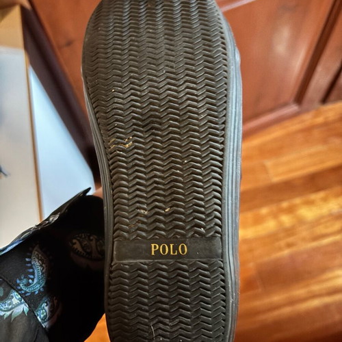 Polo Ralph Lauren sneakers used, leather, black, size 36
