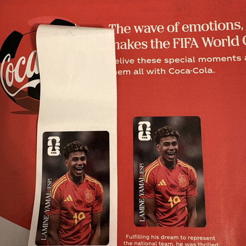 Lamine Yamal Sticker Coca Cola and Panini Collaboration