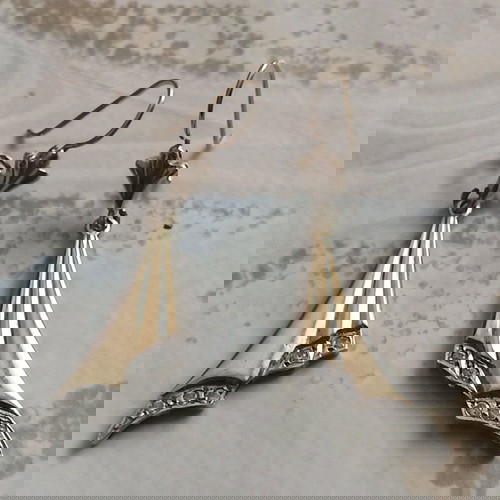 Vintage σκουλαρίκια χρυσό 14Κ μεταχειρισμένα από Vintage Atelier