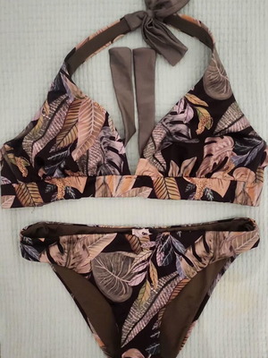 Bluepoint bikini set used, bottom M top L, multicolor green