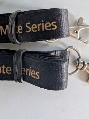 Huawei Mate Series διαφημιστικά Lanyards σε μαύρο και χρυσό, σετ 2