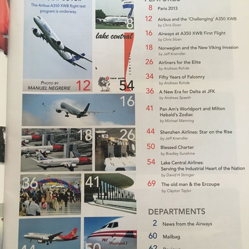 Airways Magazine 12 issues like new, year 2013