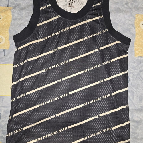 Nike SB Skate Retro Men's Tank Top medium black dri-fit like new