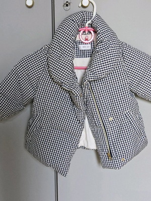 Mango kids checked jacket new, size 92 cm