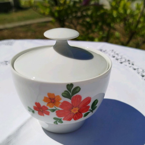 Vintage Mitterteich Bavaria sugar bowl from the 70s in excellent condition