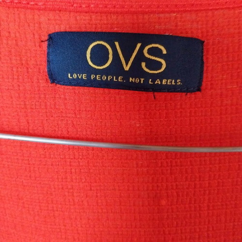 OVS coral dress new with square bust