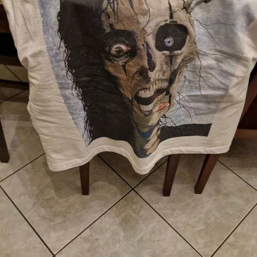 Alice Cooper Trash 1989 T-shirt Pull & Bear XL as new, white
