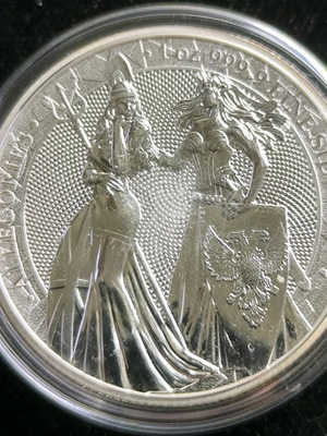 5 Mark Germania 2019 1 Oz Silver Allegories new with certificate