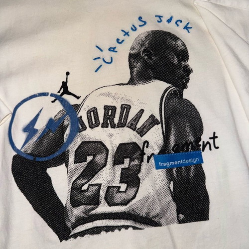 Travis Scott x Fragment tee worn authentic