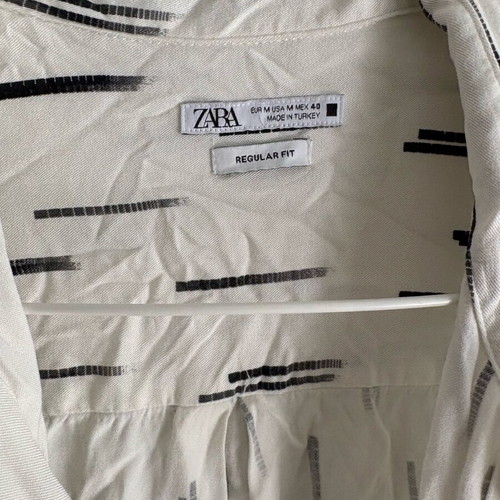 Zara shirt size M with lyocel, like new, black and white