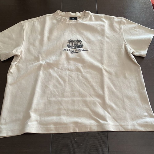 Pull & Bear Le Palais d'Bordeaux T-shirt, cream/off-white, size S