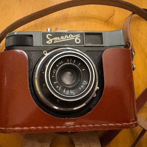 Smena 35mm camera used, Soviet Union 1961