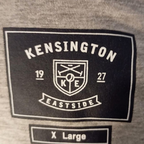 Kensington Eastside short sleeve button-up shirt XL like new, white gray