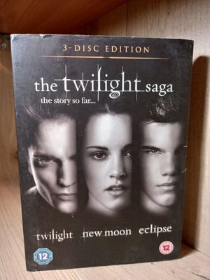 The Twilight Saga DVD Trilogy like new with English subtitles