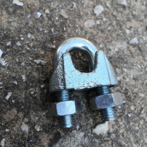 Wire rope clamps 14mm new set of 40 galvanized with M10 nuts