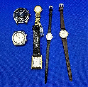 Lot ρολόγια (6) για επισκευή ή ανταλλακτικά