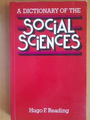 Βιβλίο 'A Dictionary of the Social Sciences' του Hugo F. Reading, άριστο