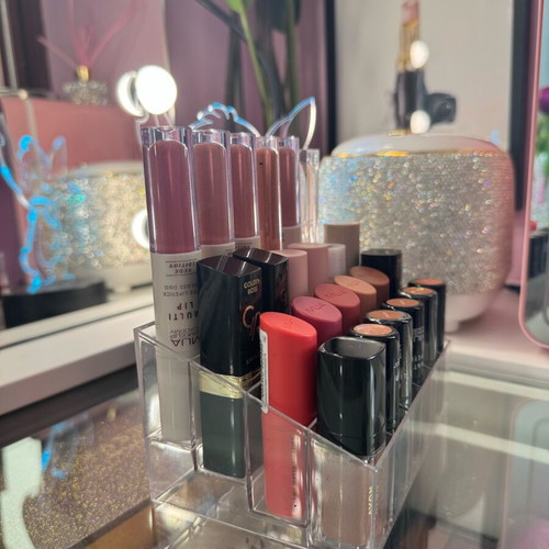 Acrylic makeup organizer 24 slots like new, for lipstick storage