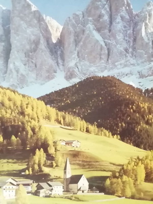 Puzzle 2000 pieces new with snowy mountain landscape and houses