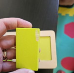 Hape shape puzzle used with marks from small hands