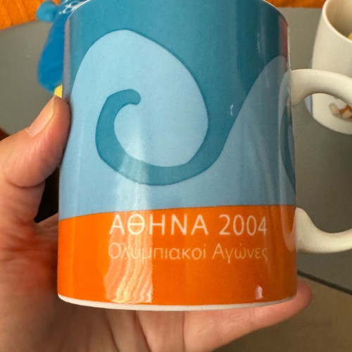 Athens 2004 mugs like new, authentic collectible