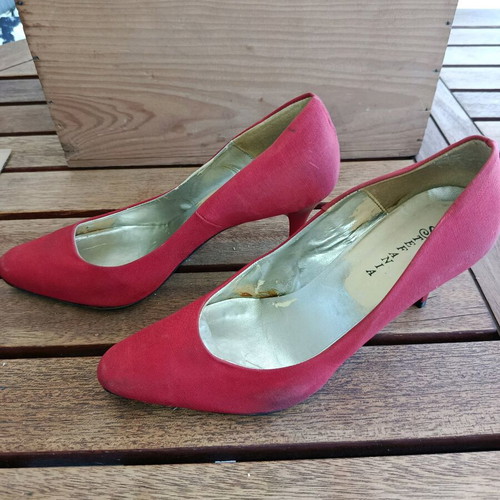 Stefania pumps used, red, size 40, thin heel