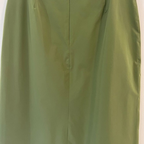 In Wear midi pencil skirt with ruffle detail, green