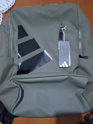 Adidas backpack new, green 15x30x43cm