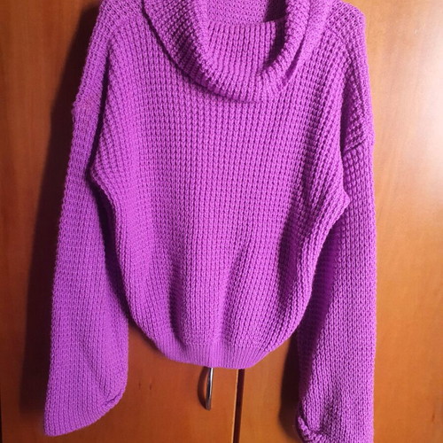 Wool sweater pink new, warm and comfortable