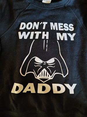 Star Wars sweatshirt unisex size 92 cm like new, black