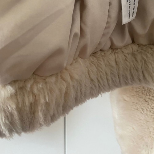 Bershka beige faux fur jacket medium used