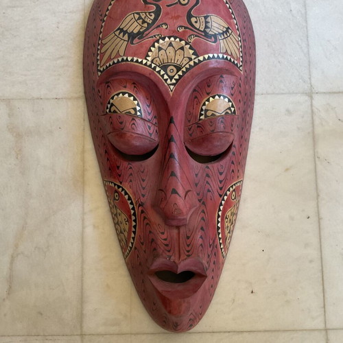 African Wooden Mask handmade, new, ethnic tribal