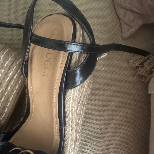 Gucci platform shoes size 38 used, black