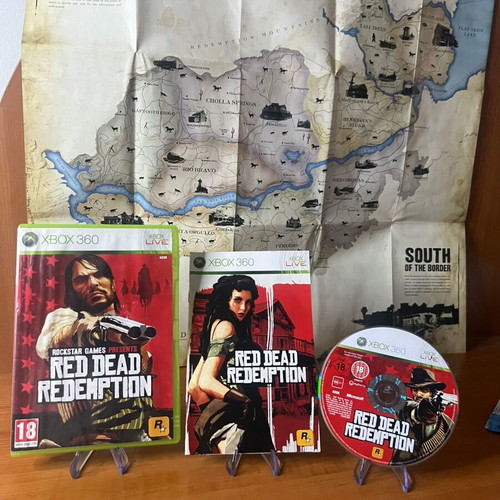 Red Dead Redemption Xbox 360 game used, complete with map and manual
