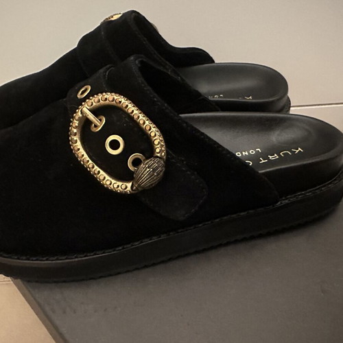Kurt Geiger mules black suede size 37 new