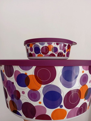 Set of 2 Collectible Artist Bowls Tupperware like new