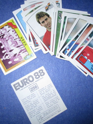Αυτοκόλλητα Panini Euro 88 μεταχειρισμένα