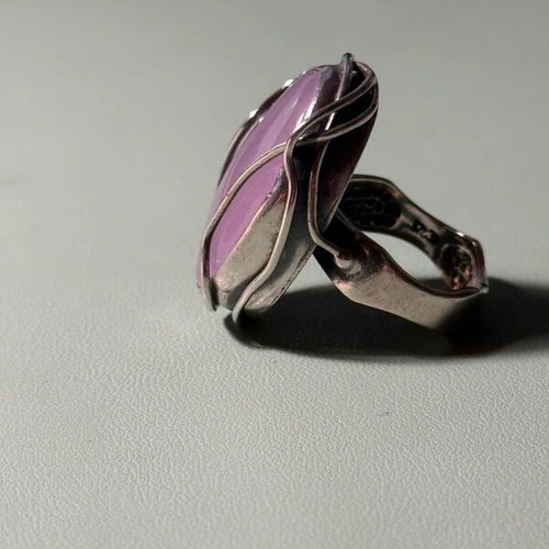Handmade ring with silver 925 and amethyst used