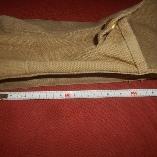 British Army WWII 1940 P37 Canvas Ammunition Pouch used