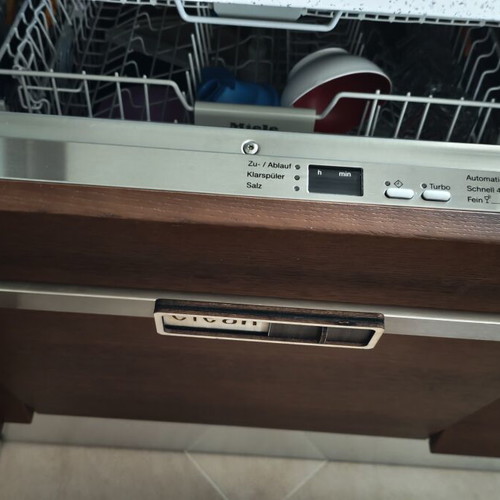 Handmade wooden dishwasher indicator "Clean / Dirty", sliding