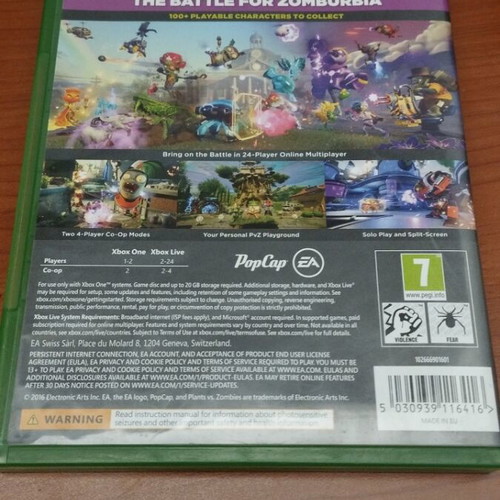 Plants VS Zombies GW2 Xbox One like new