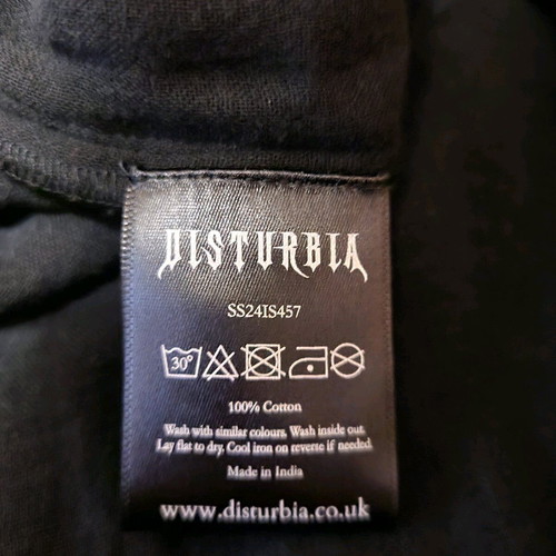 Disturbia Maxi Summer Skirt New Black Embroidered Cotton