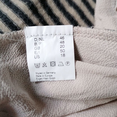 Eugen Klein Women's Knitted Cardigan Like New, Beige, Size XXL
