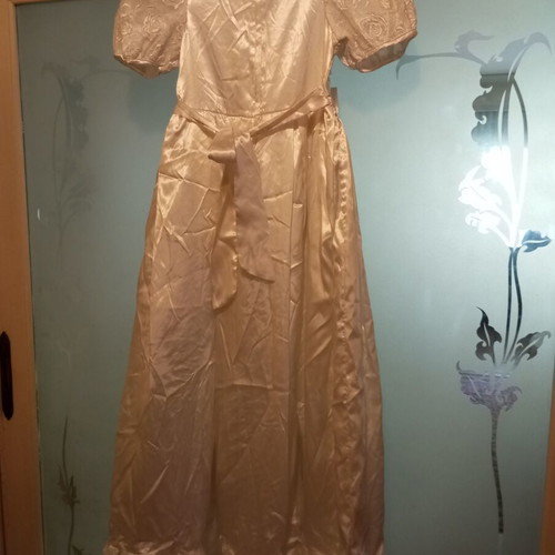 Paranyfaki dress like new, satin and lace for tall teenage girl size 12