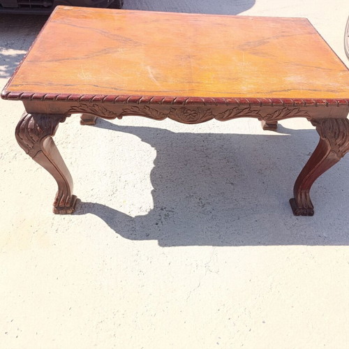Chippendale Classic Dining Table used, solid wood, double extension