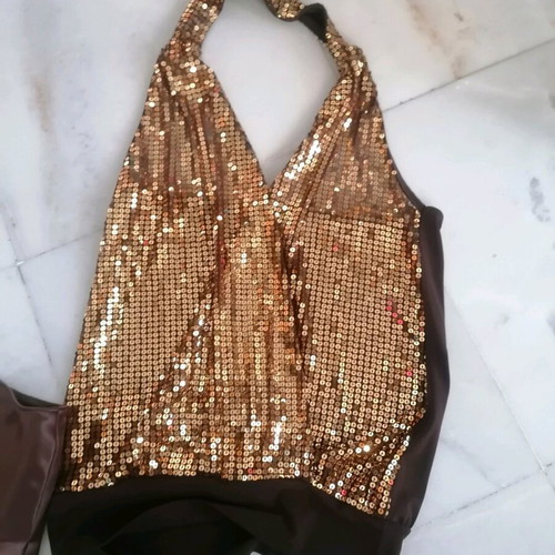 Set skirt, shorts and sequin top like new