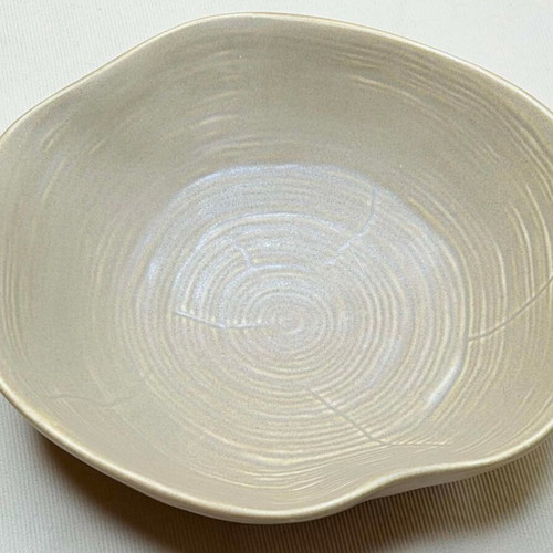 Stoneware plate Espiel Professional with wavy design, diameter 21.5 cm like new