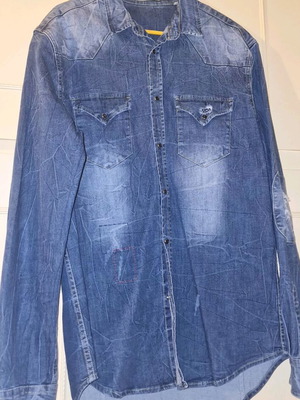 Enos denim shirt blue XL like new, slim fit