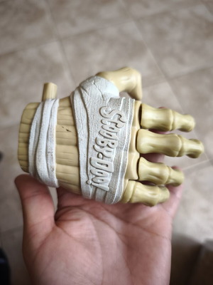 Scooby Doo Mummy Hand figure used, Hannah Barbara, McDonalds
